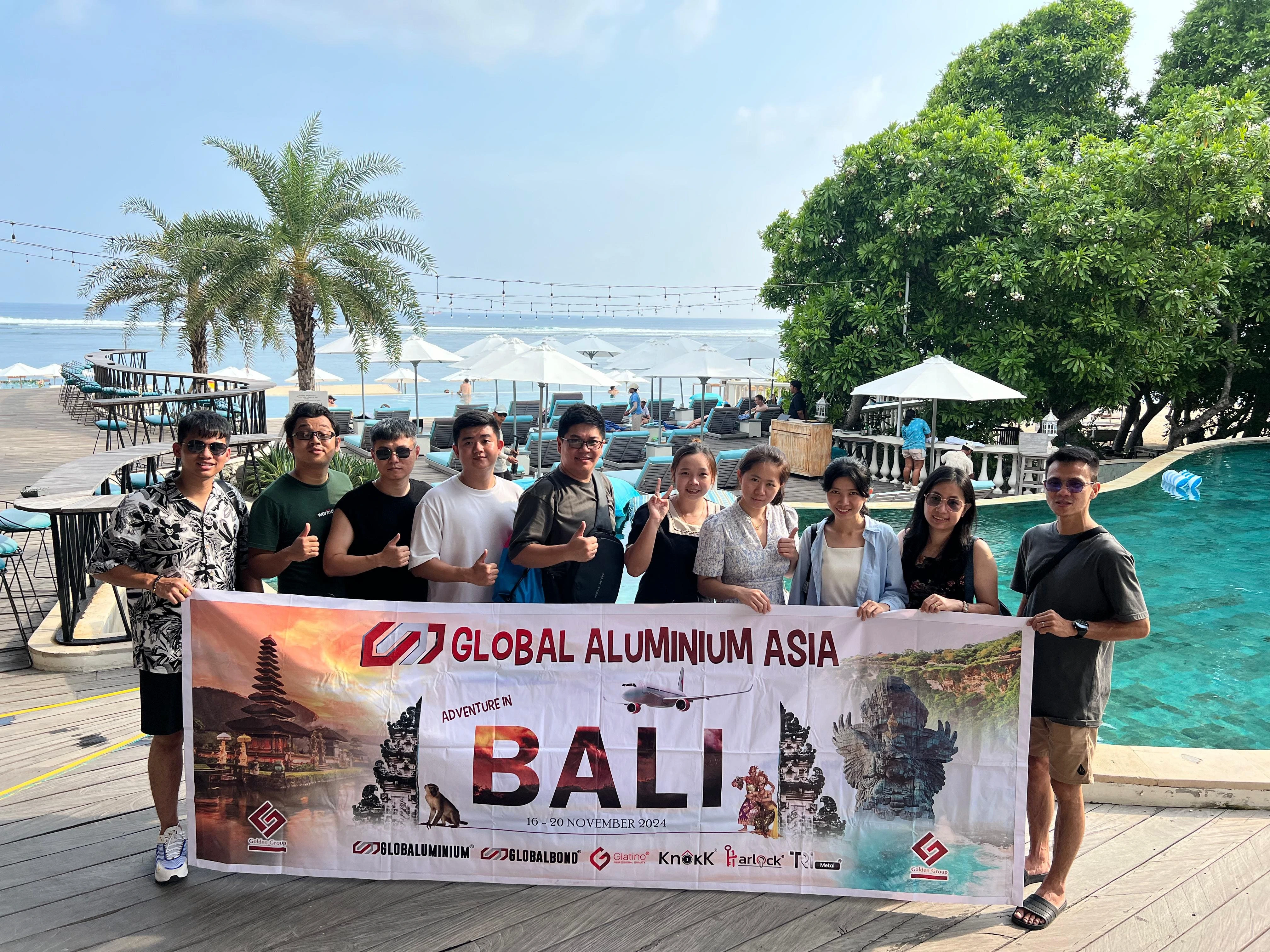 Global Aluminium Asia at Bali beachfront