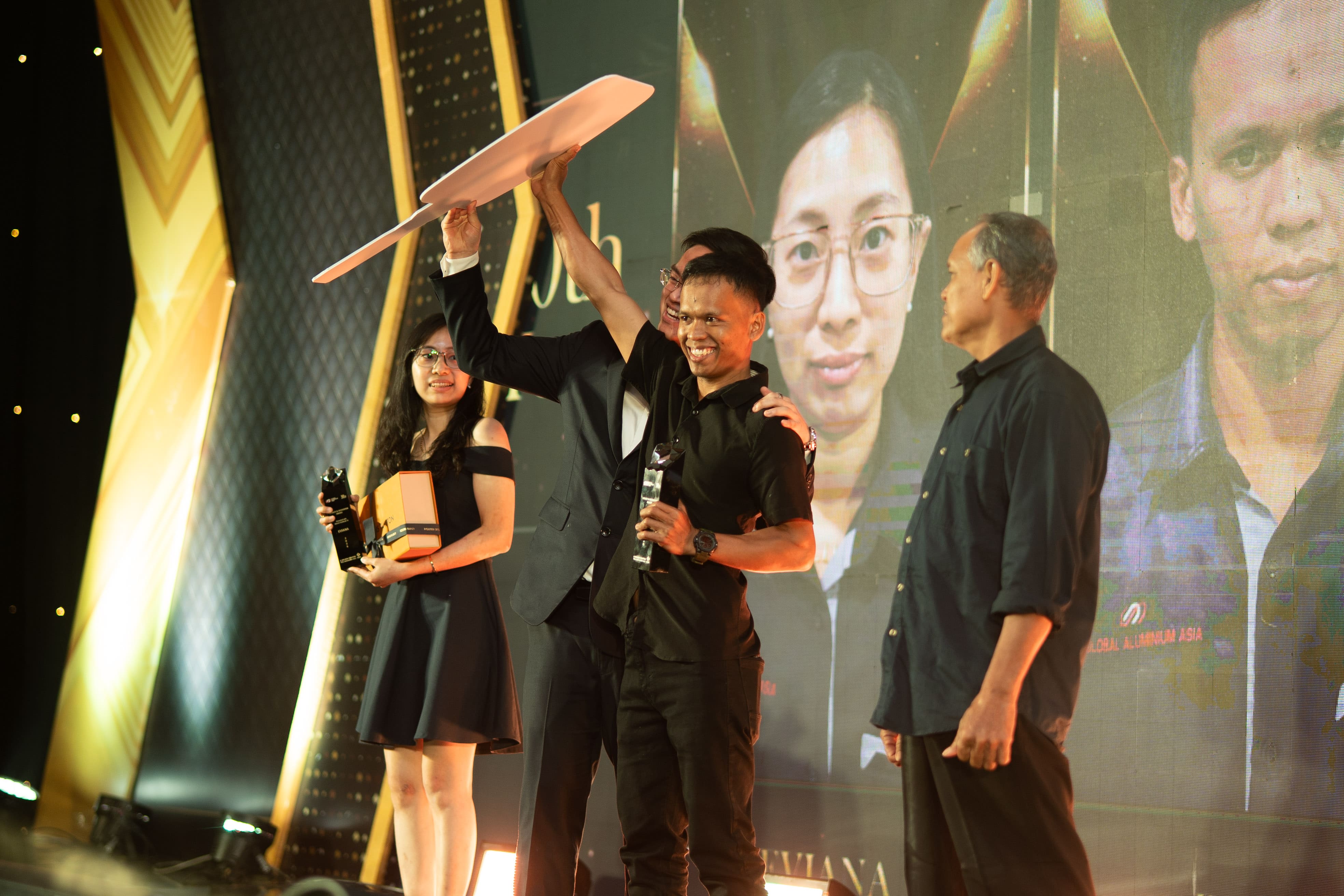 Award celebration stage