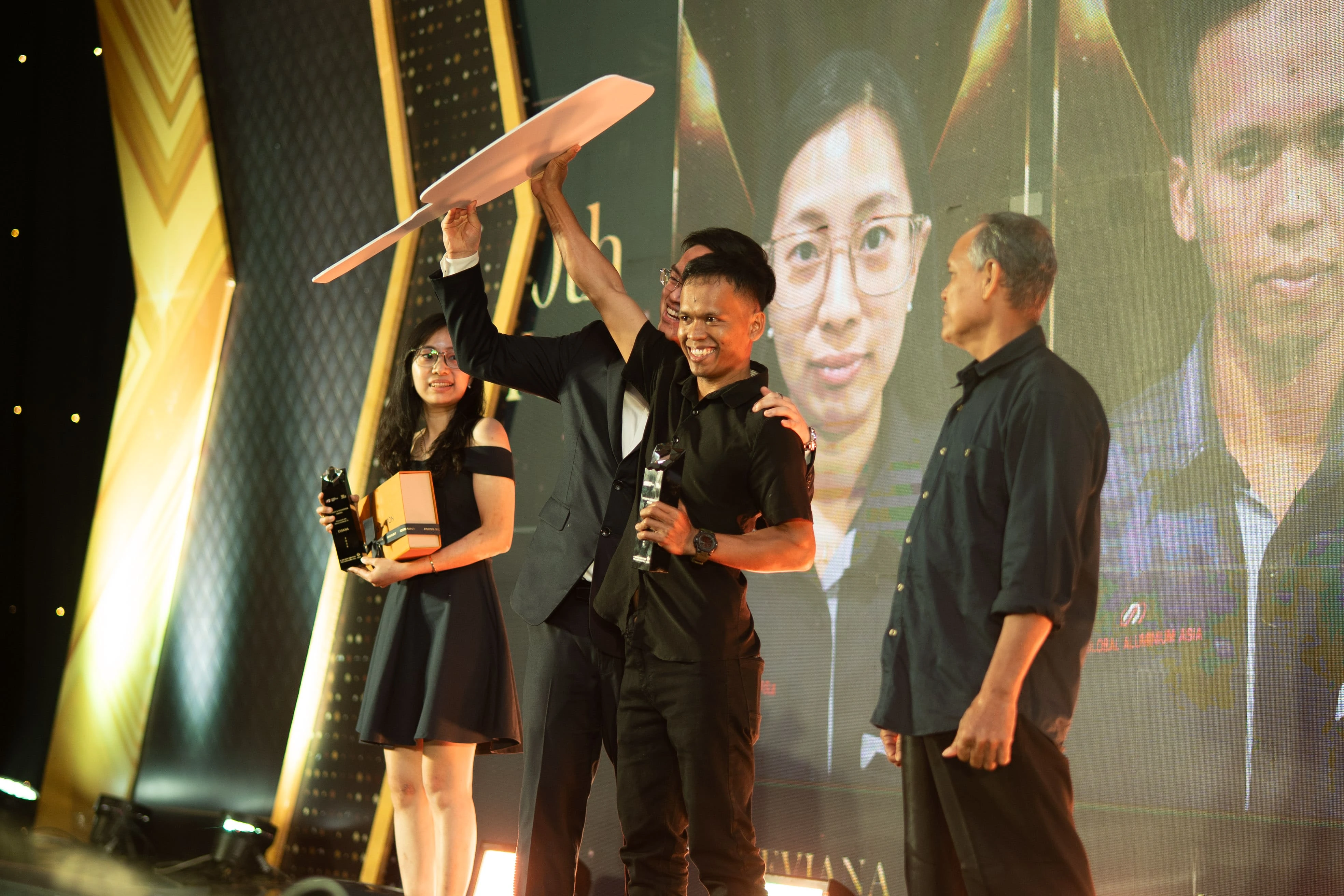 Award celebration stage