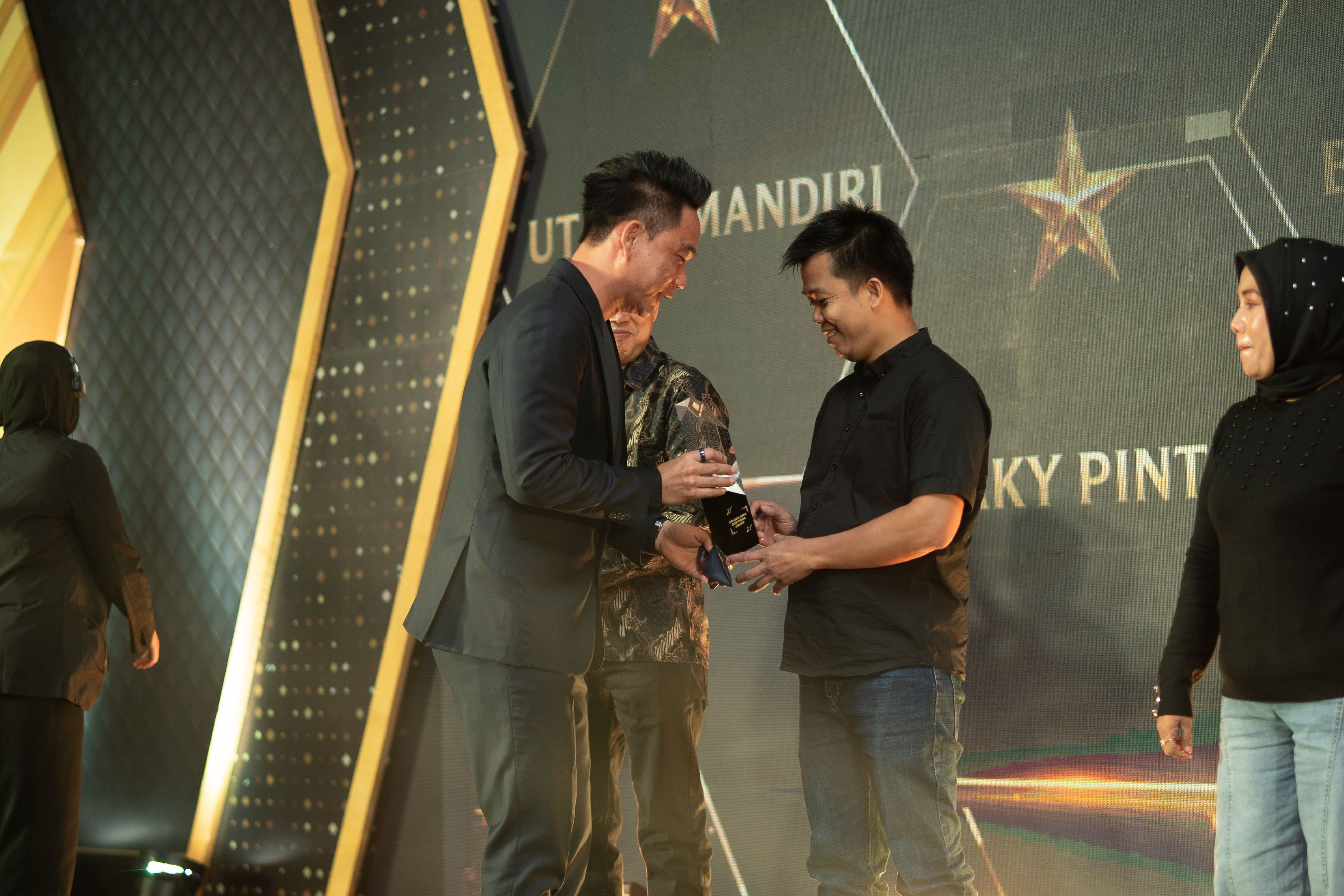 Award presentation stage