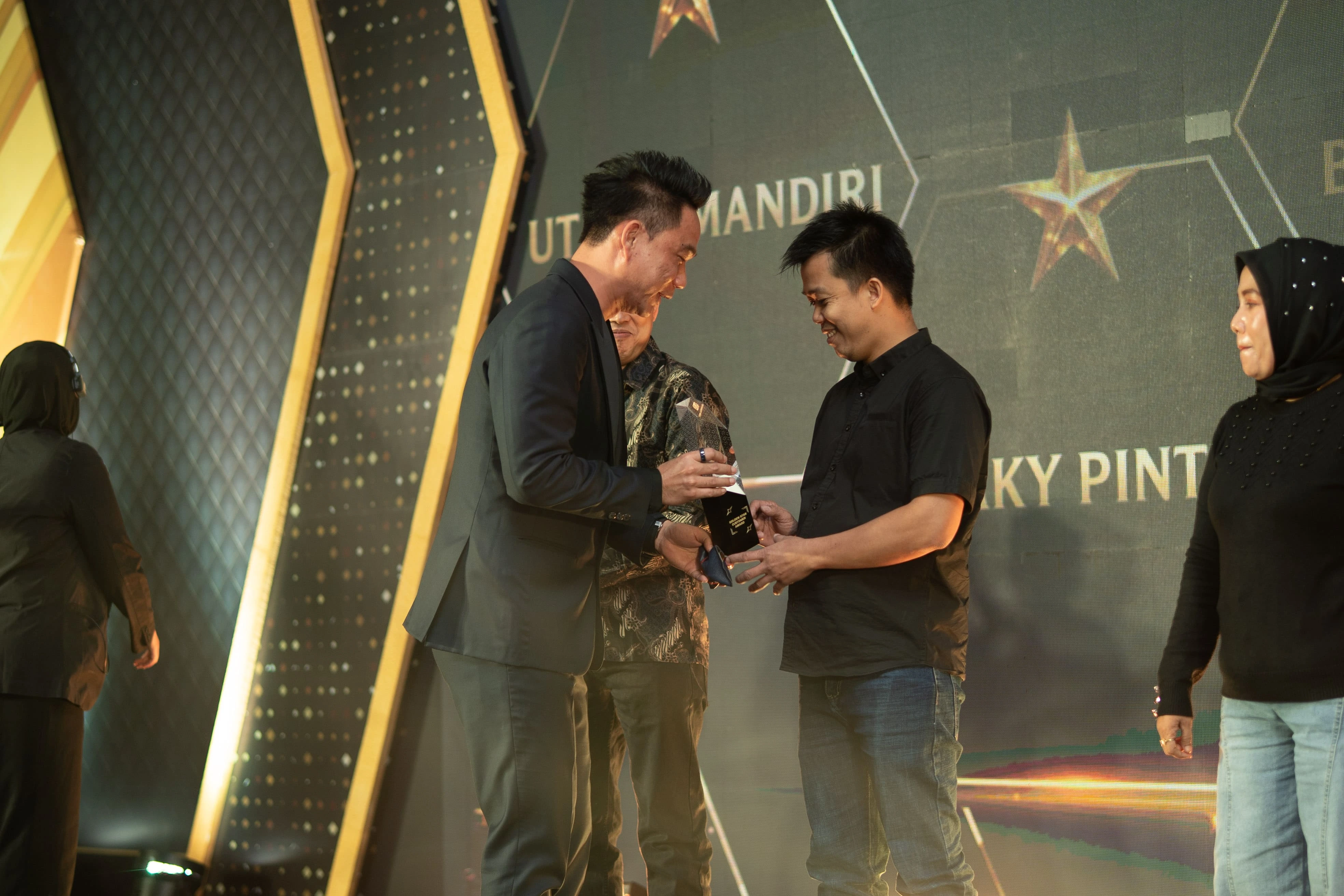 Award presentation stage